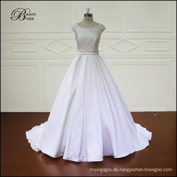 Hochzeit Kleid Satin Hochzeit gewachsen Stickerei Friesen Brautkleid